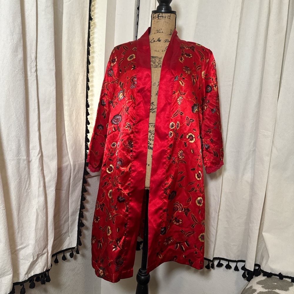 Red Satin Robe